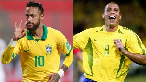 Neymar and Ronaldo of Brazil. (Getty)