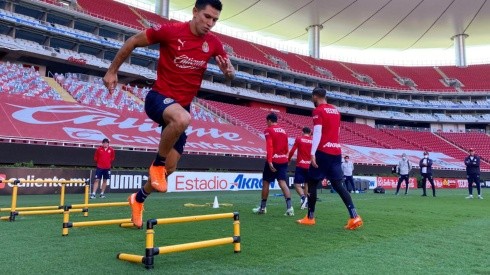 Jesús Molina trabajó este viernes a la par de sus compañeros tras 20 días de ausencia por lesión en Guadalajara