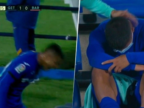 Cucho Hernández se devoró un gol, lo sacaron y estalló de furia en el banquillo