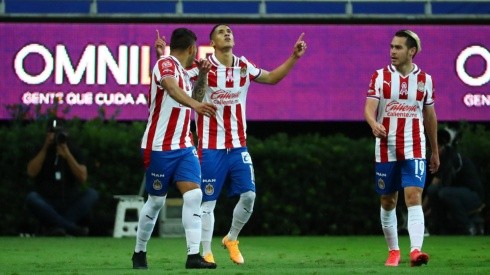 Uriel Antuna anotó este sábado frente al Atlas su tercer gol del Guard1anes 2020