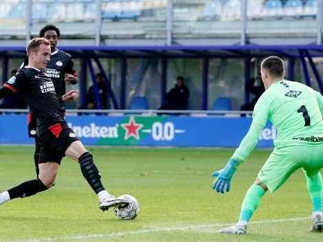 Götze debutó en PSV y tardó solo nueve minutos en meter su primer gol