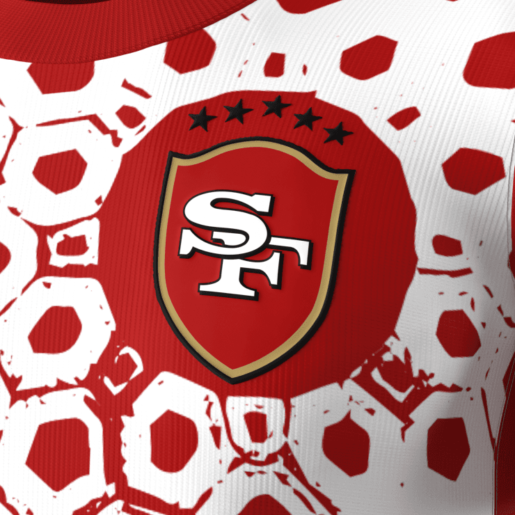 SF 49ers crest soccer