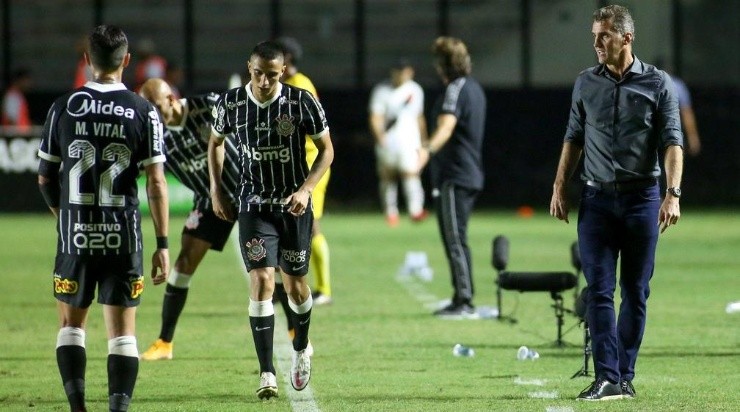 Contra o Vasco: Mancini acumulou sua segunda vitória fora de casa (Foto: Rodrigo Coca/Ag. Corinthians/Divulgação)