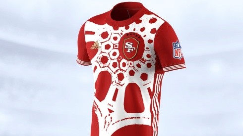 La jersey modo fútbol de los San Francisco 49ers