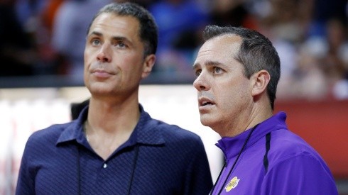 Rob Pelinka y Frank Vogel, por un refuerzo para los Lakers