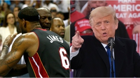 Michael Jordan, LeBron James y Donald Trump