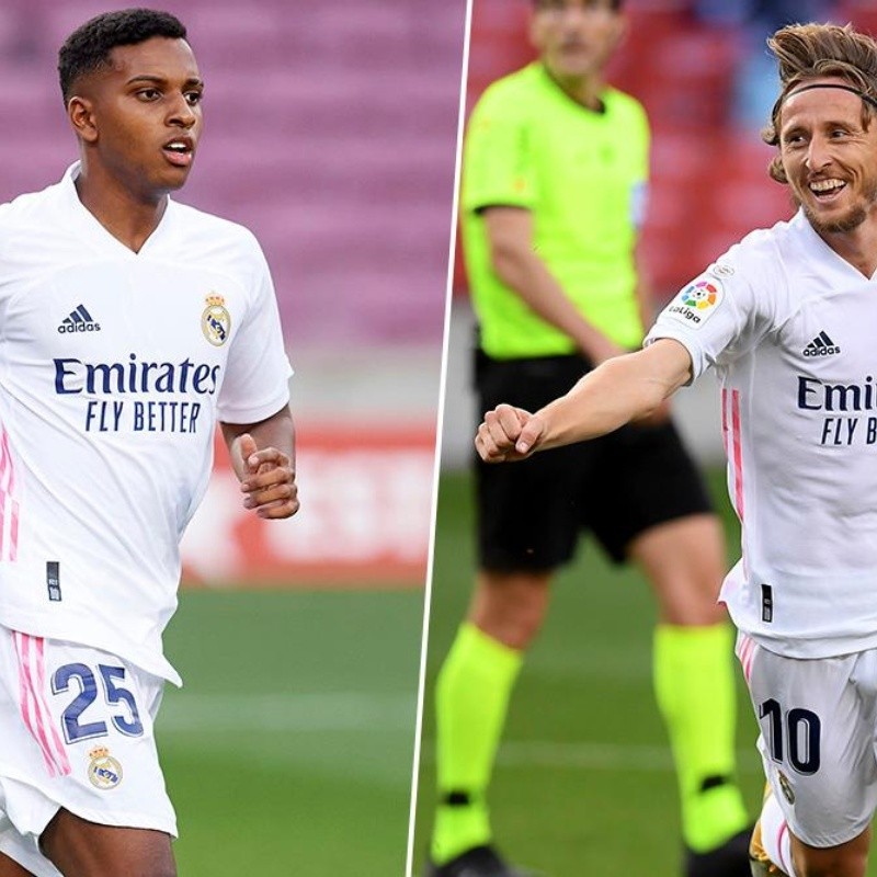 Rodrygo y Modrić se encontraron en Twitter para trolear al Barcelona