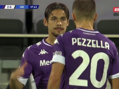 Una lesión de Pezzella provocó el debut de Martinez Quarta en la Serie A