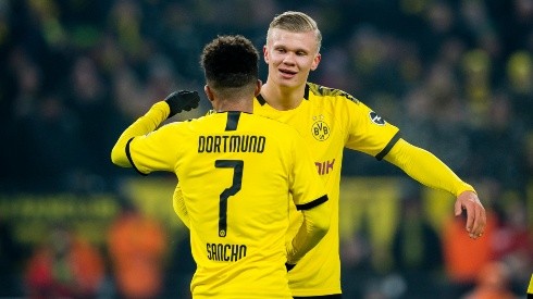 Sancho y Haaland, juntos en Borussia Dortmund.