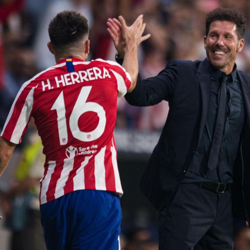 Diego Simeone llenó de elogios a Héctor Herrera tras la victoria ante Salzburgo