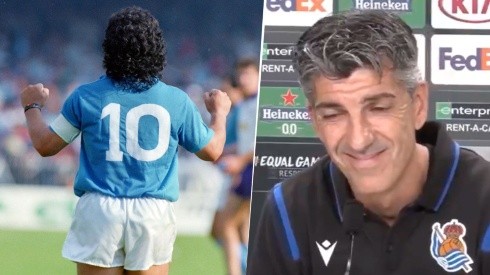 Aguacil, DT de la Real Sociedad: "A Maradona le costaría jugar aquí"