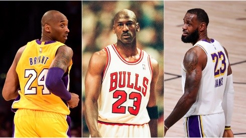 Kobe Bryant, Michael Jordan y LeBron James