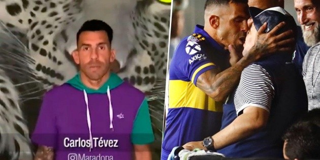 Maradona: Carlos Tevez saludÃ³ a Diego por su cumpleaÃ±os