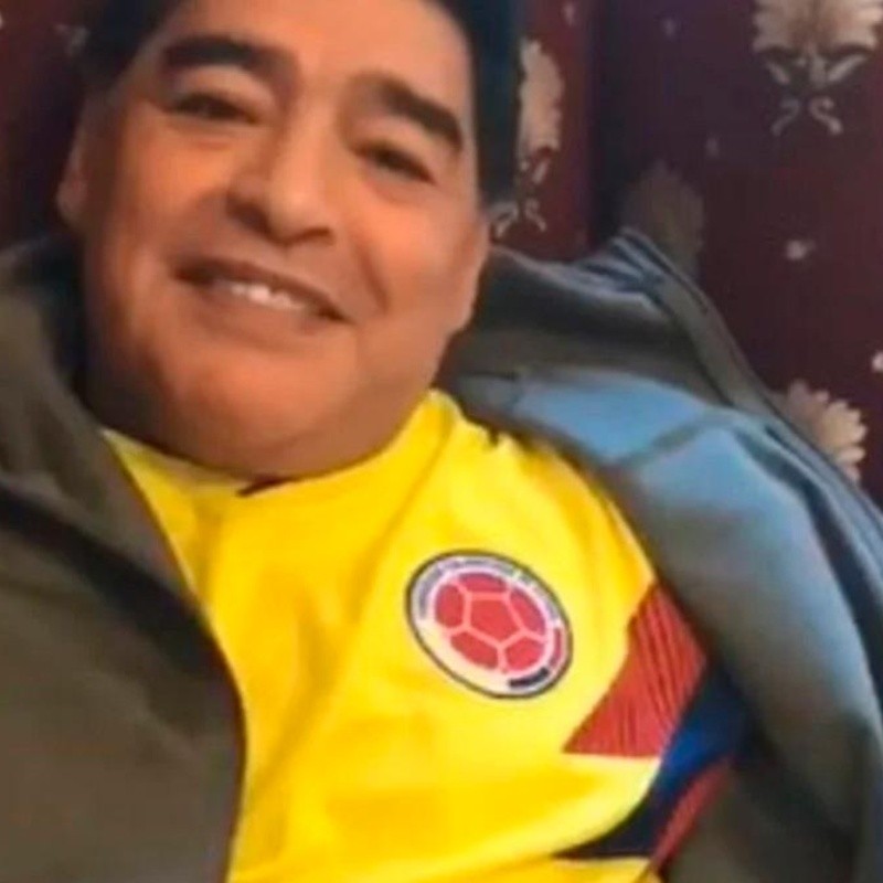 El día que Diego Maradona estalló de euforia con el gol de Mina a Inglaterra