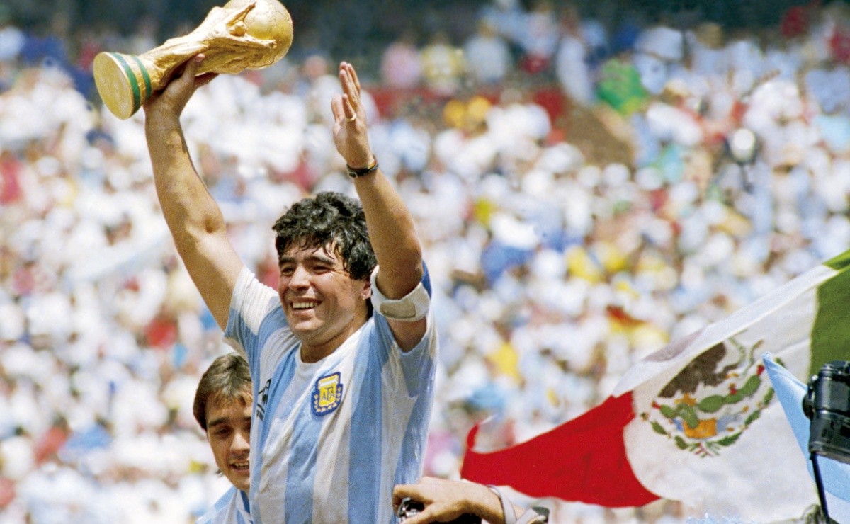 Diego Maradona of Boca Juniors during the Boca Juniors v Talleres News  Photo - Getty Images