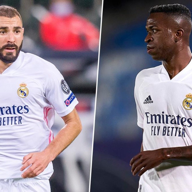 El video habla por sí solo: así reaccionó Vinícius cuando vio el gol de Benzema