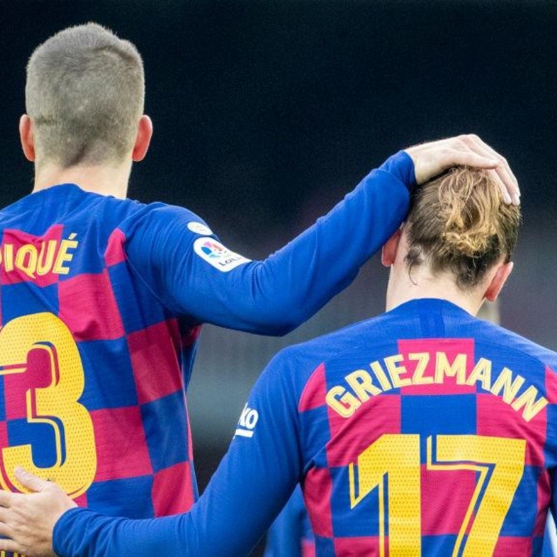 Pobre, Antoine: Griezmann no le quiso chocar la mano y Piqué lo dejó pagando