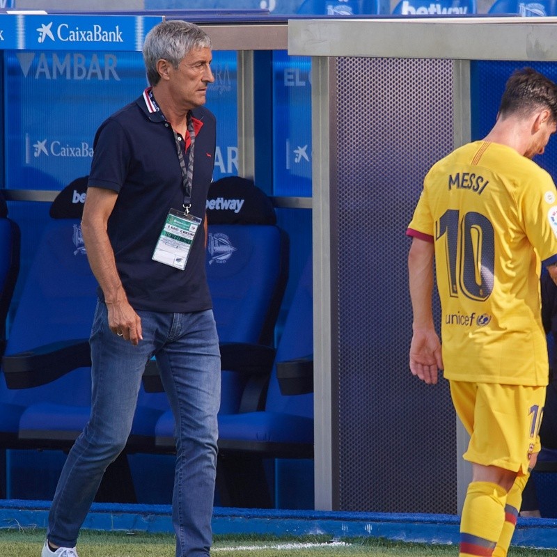 Quique Setién: "Messi es difícil de gestionar"