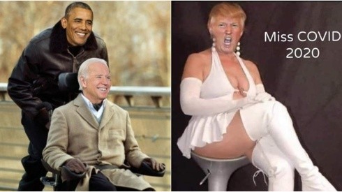 Memes de Joe Biden y Donald Trump (Twitter)