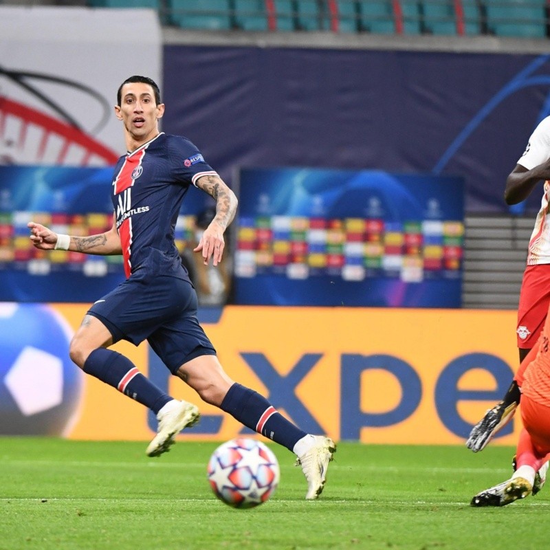 Di María festejó su vuelta a la selección con un hermoso gol de cachetada