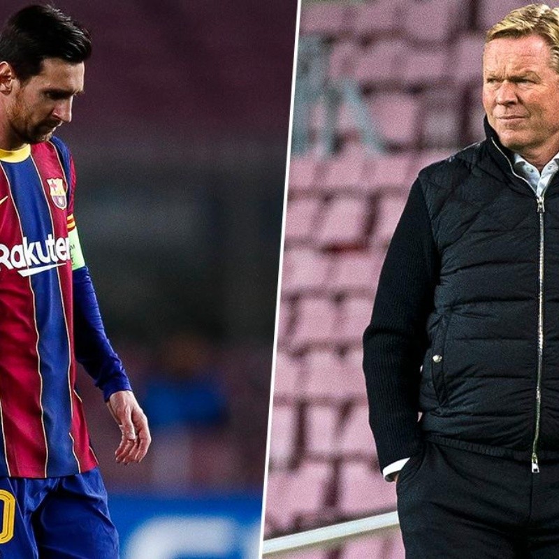 A Koeman le preguntaron por el video de Messi caminando y lo defendió a muerte