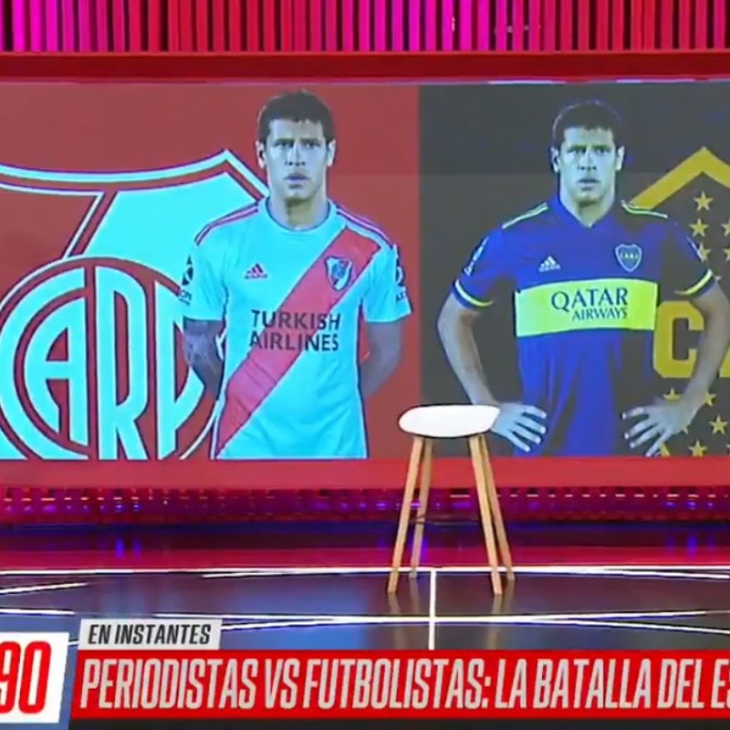 A Seba Domínguez le preguntaron cuál le queda mejor: la de River o la de Boca