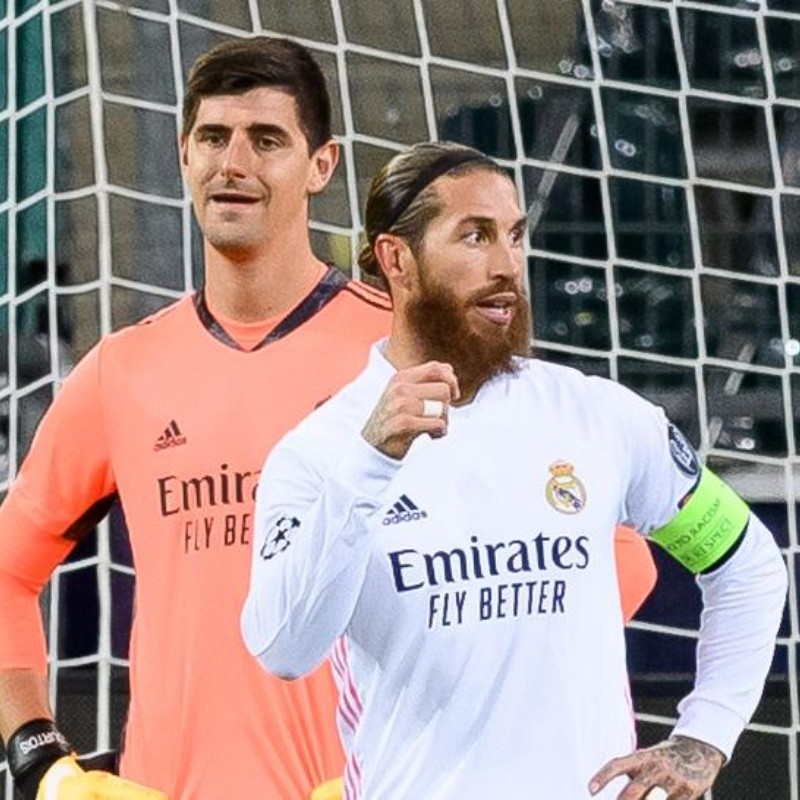 Sergio Ramos le hizo la vida imposible a Courtois y lo trolleó en redes