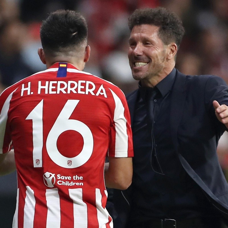 Diego Simeone llenó de elogios a Héctor Herrera por su labor en Atlético de Madrid