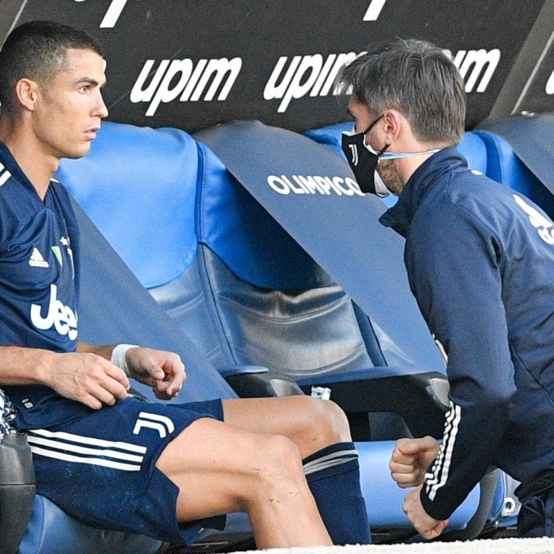 Tiemblan en Turín: Cristiano Ronaldo no pudo terminar el partido ante Lazio