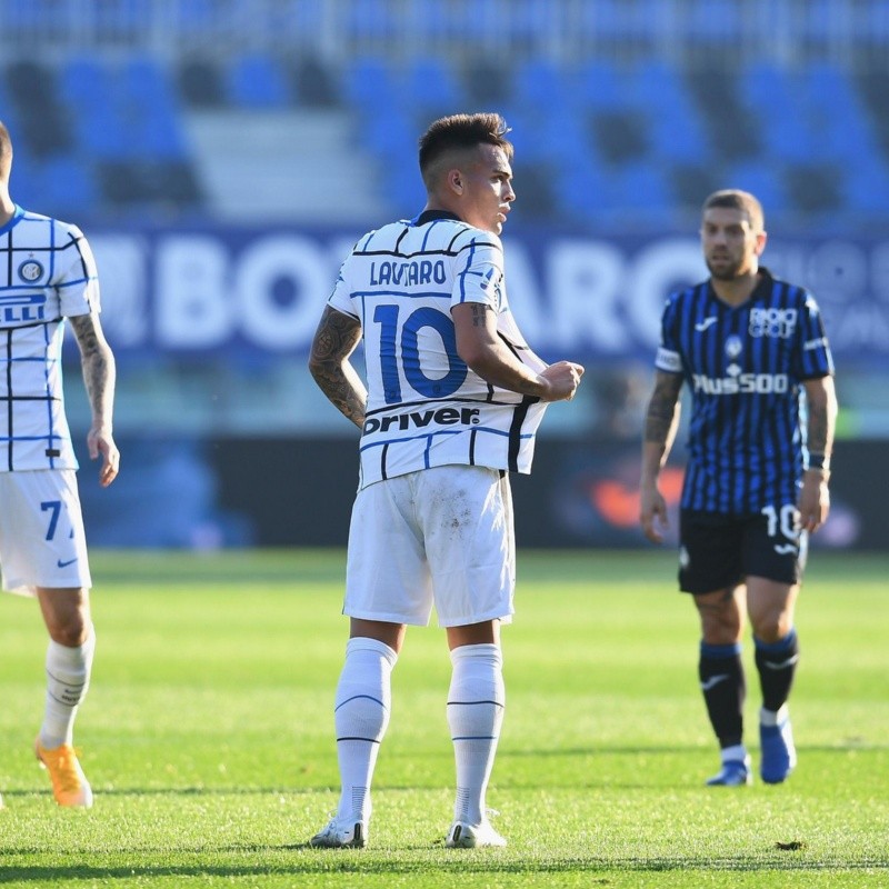 El gol de Lautaro no alcanzó: Inter empató 1-1 con Atalanta en la Serie A