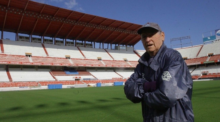 Juan Arza at Sevilla stadium Ramos Sanchez Pizjuan