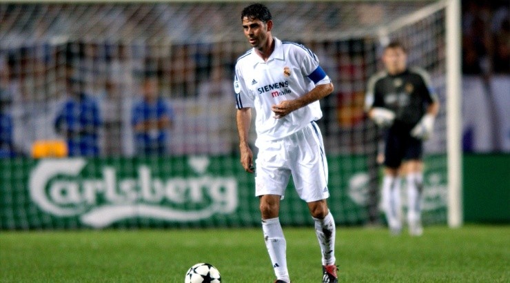 Fernando Hierro in UEFA Super Cup Final, Real Madrid vs Feyenoord. (Getty Images)
