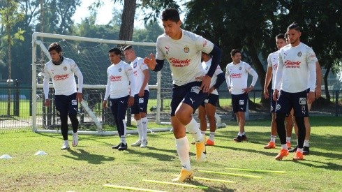 Chivas de Guadalajara en un entrenamiento