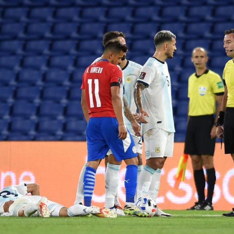 Desde la Selección se la pudrieron a Ángel Romero por fracturar a Palacios