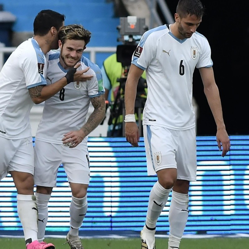 Uruguay goleó a Colombia en Barranquilla y revivió en la eliminatoria