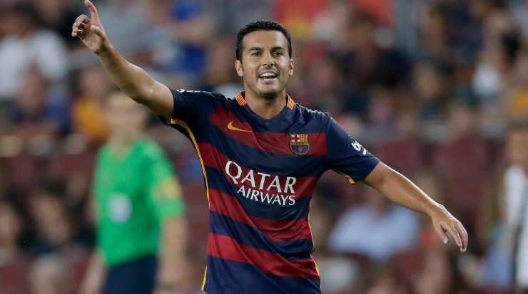 Pedro Rodriguez of Barcelona during the Joan Gamper Trophy match between Barcelona and AS Roma. (Getty)