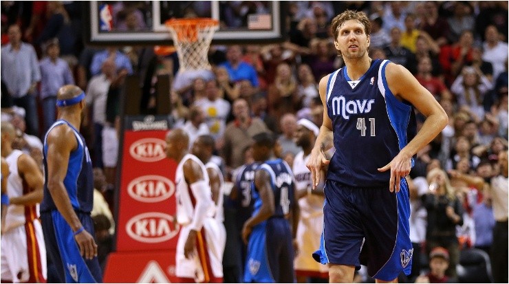 Nowitzki started his career at DJK Würzburg. (Getty)