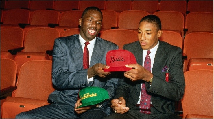 Pippen was the 5th pick of the Draft. (Getty)