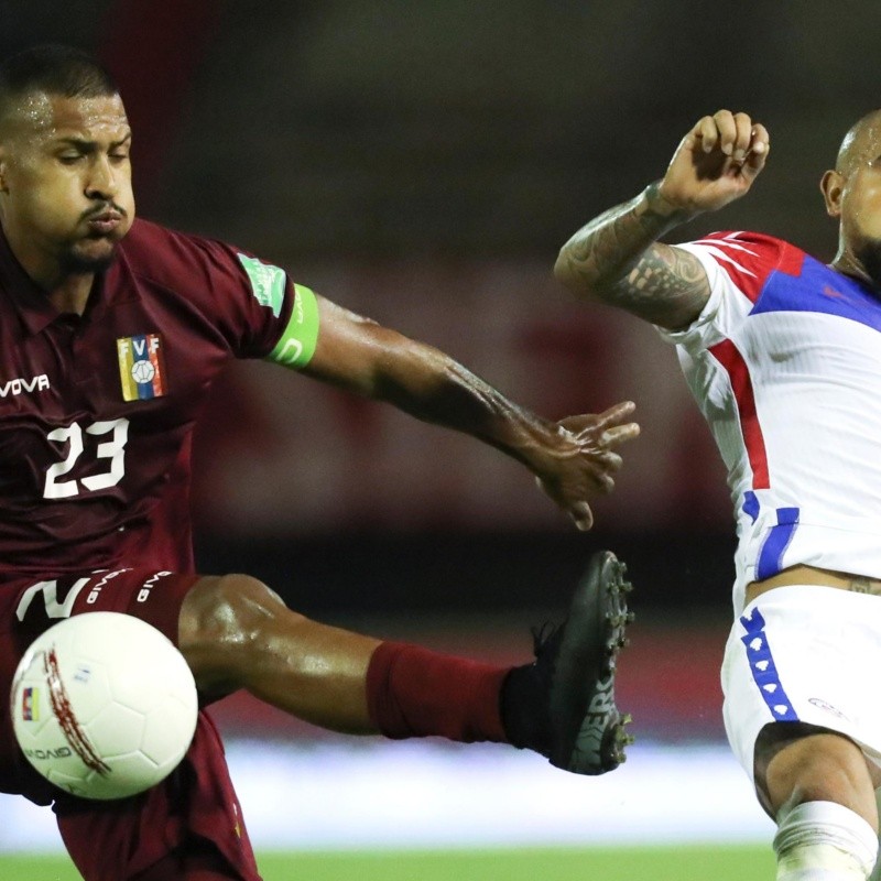 Soteldo armó el centro y Rondón le marcó el 2-1 a Chile a los 82'