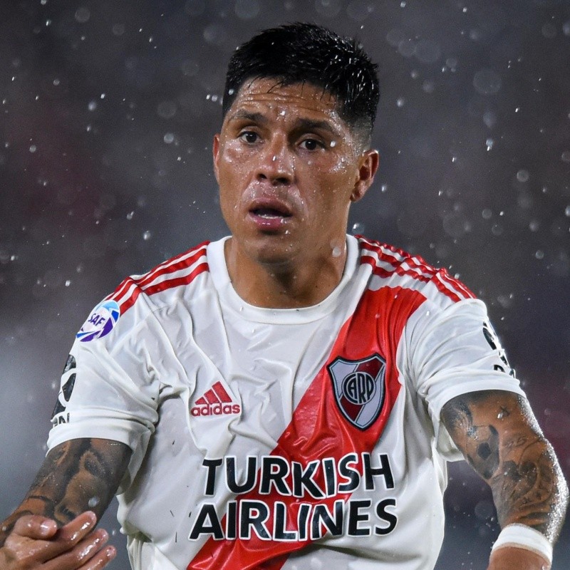 River subió foto de Enzo Pérez en cuero y los hinchas enloquecieron en Twitter