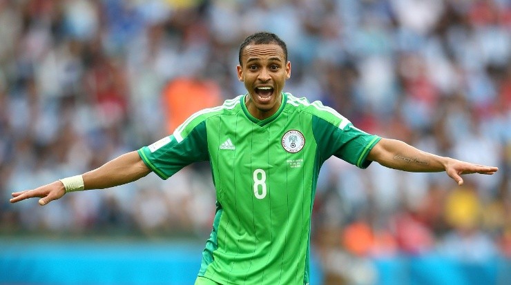 Peter Odemwingie of Nigeria reacts during the 2014 FIFA World Cup Brazil. (Getty)