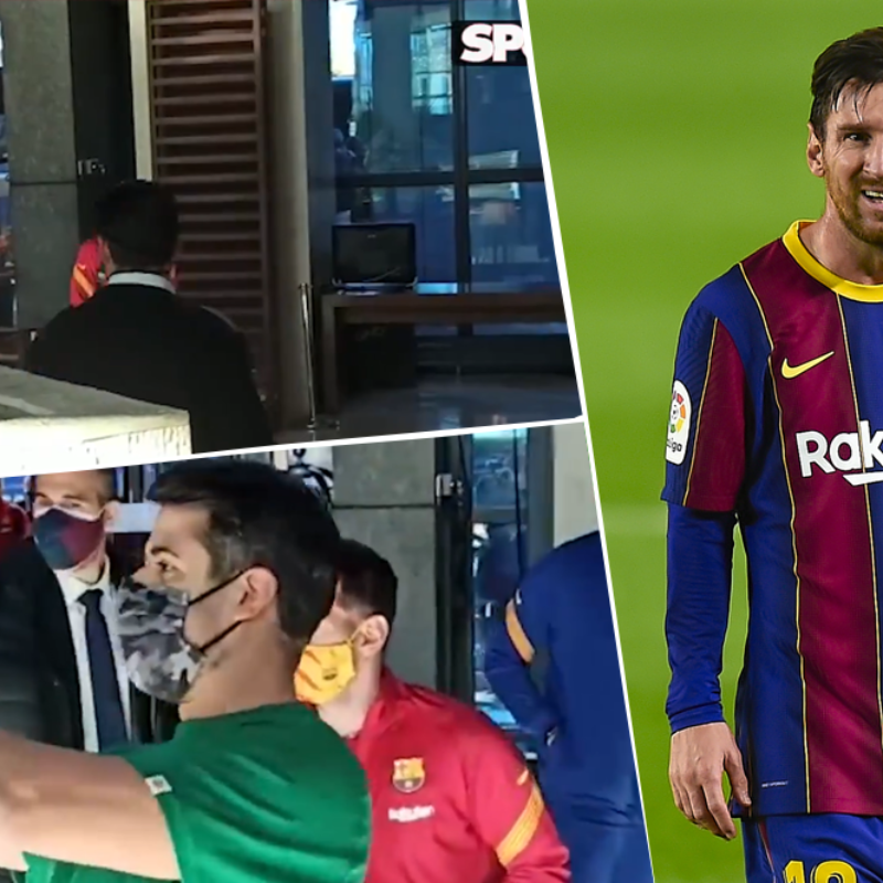 La reacción de Messi, en Madrid, cuando dos aficionados le pidieron una foto