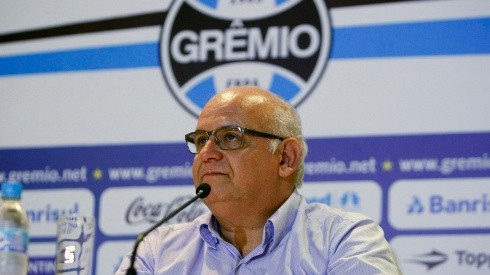 Romildo deu uma "cutucada" antes da disputa pela vaga na final - Foto: Lucas Uebel/Grêmio.