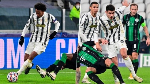 Asistencia de Cuadrado para que Morata le diera la victoria a la Juventus sobre Ferencváros en Champions League.