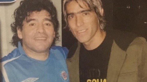 Maradona lució el jersey de Cruz Azul varias veces.