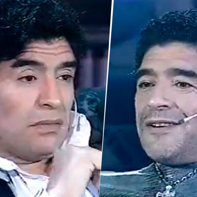 "Si tuvieras que decir unas palabras en el cementerio", el video retro de Maradona