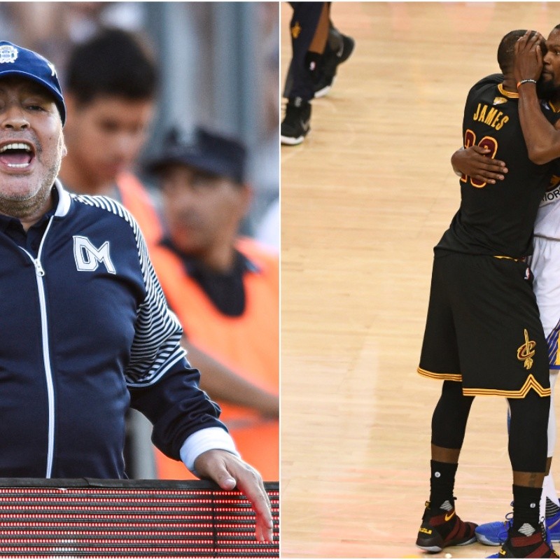 The day Diego Maradona paid the ultimate respect to LeBron James and Kevin Durant