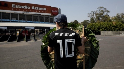 El homenaje a Diego Maradona en el Estadio Azteca
