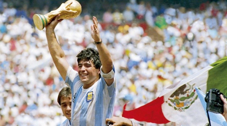 Momento cúlmine de su carrera: la copa con la de Argentina (Getty Images)