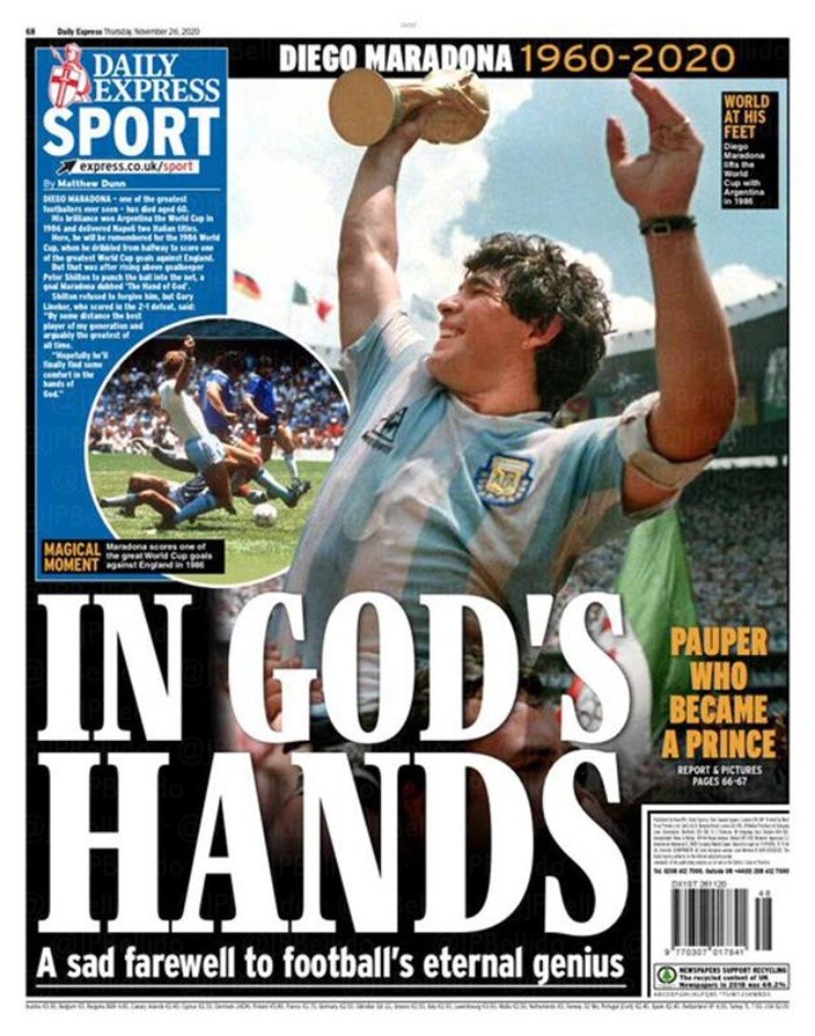 In the hands of God': what the papers say about the death of Diego